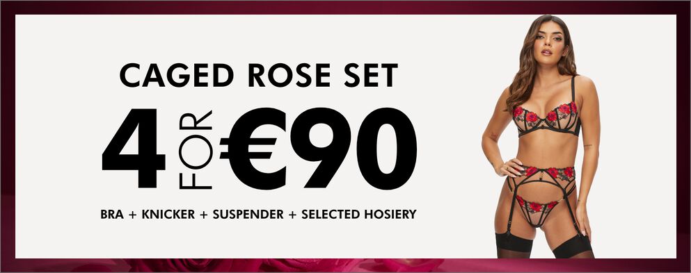 Caged Rose set - 4 for &euro;90