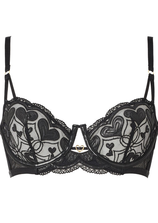 Rogue Heart Non Padded Balcony Bra image number 8.0