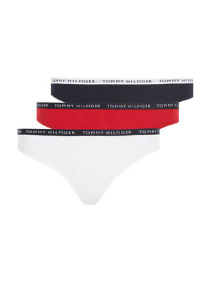 Recycled Essentials 3 Pack Thong - Multi