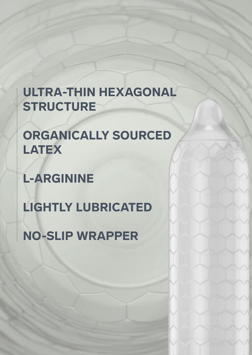 LELO Hex Condoms Organic - 3 Pack image number 1.0