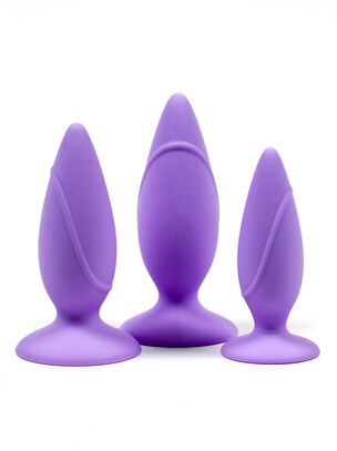 Silicone Butt Plug 3 Piece Anal Training Kit