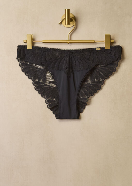 Knickerbox Olivia Lace High Leg Brazilian Knickers image number 5.0
