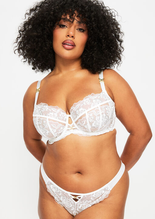 Endless Attraction Non Padded Fuller Bust Plunge Bra image number 4.0