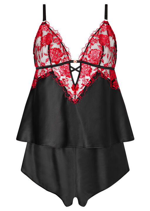 Endless Attraction Satin Cami Top & Shorts Set image number 4.0
