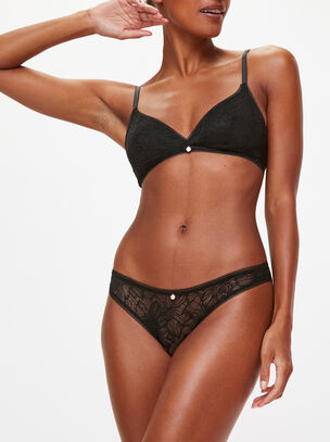 Alice Triangle Bralette - Black