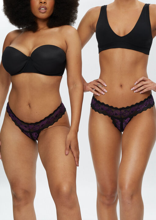 Brielle 3 Pack Crotchless Thong image number 1.0