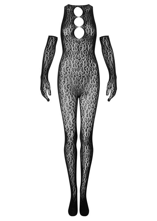 Feline Fatale Animal Print Jumpsuit image number 6.0