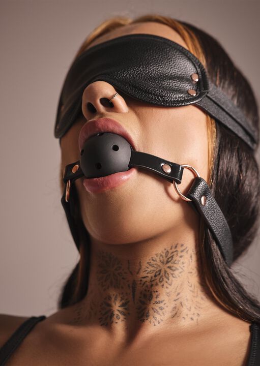 Signature Faux Leather Ball Gag image number 5.0
