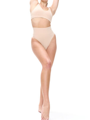 Contour Seamless High Waist Thong - Nude 01