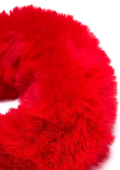 Plush Faux Fur Bondage Handcuffs image number 4.0