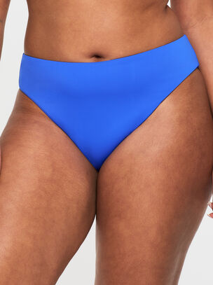 High Waist Bikini Bottom - Bright Blue