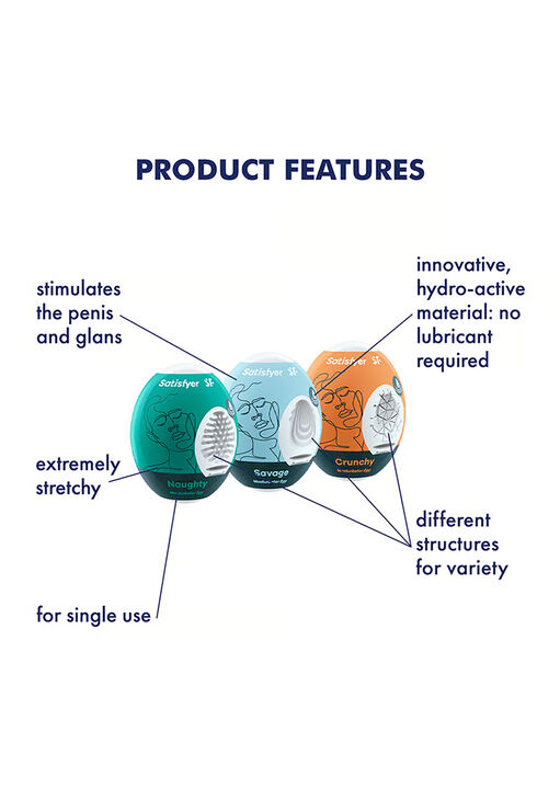 Satisfyer Masturbator Eggs image number 1.0