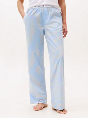 Heritage Poplin Stripe Trouser - Blue