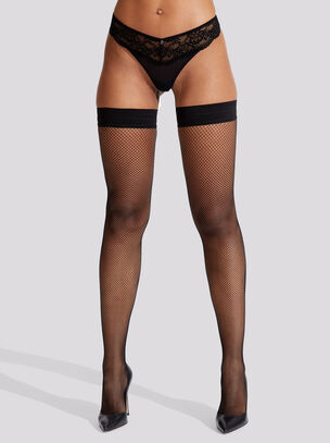 Micro Fishnet Seamed Hold Ups