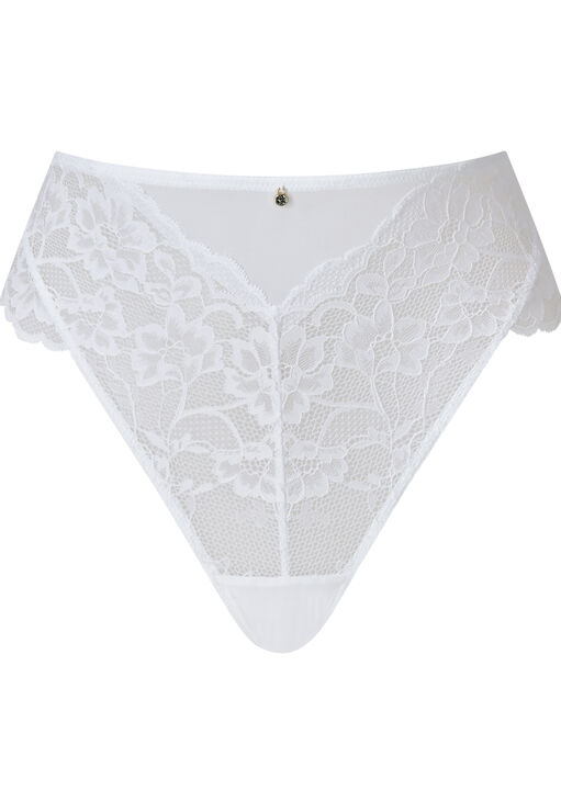 Sexy Lace High Waisted Brazilian Knickers image number 5.0