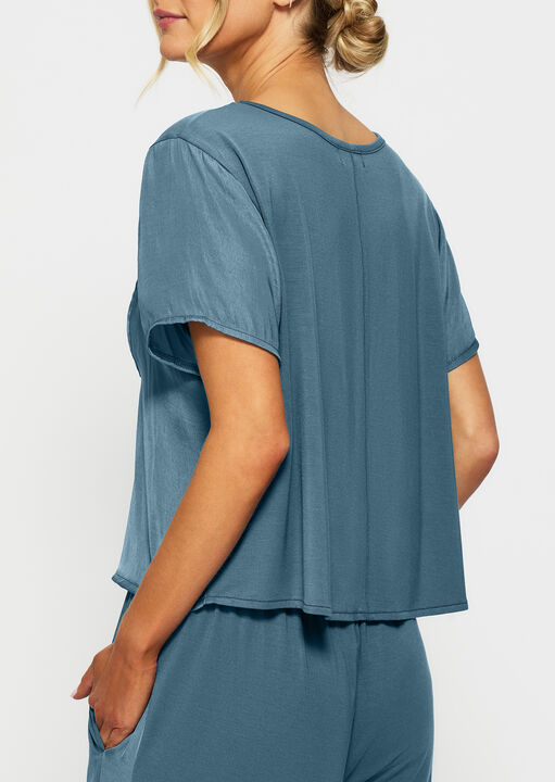 Raye Satin Jersey T-Shirt image number 2.0