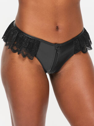 Unzipped Crotchless Brazilian