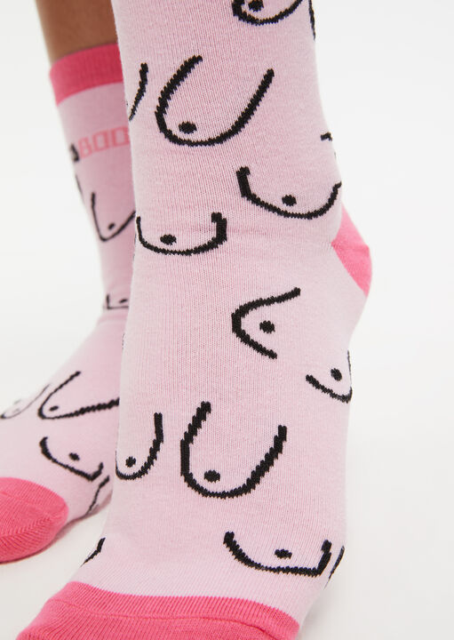Fabooblous Pink Womens Socks image number 1.0
