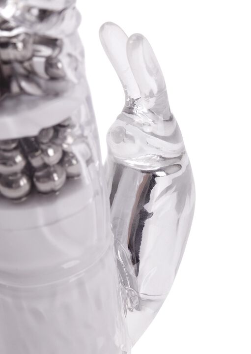 Rotating Rampant Rabbit Glitter Jelly Vibrator image number 1.0