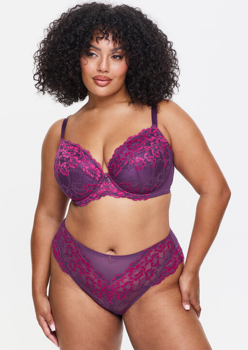 Sexy Lace Padded Plunge Bra image number 9.0