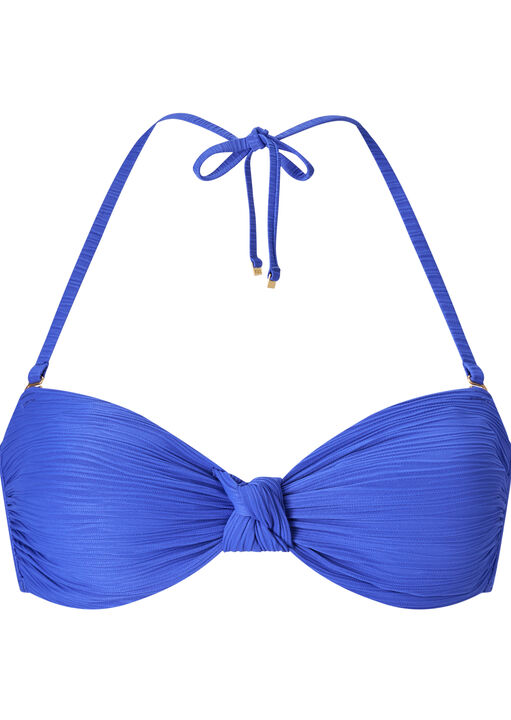 Crinkle Texture Non-Wired Bikini Top  image number 5.0