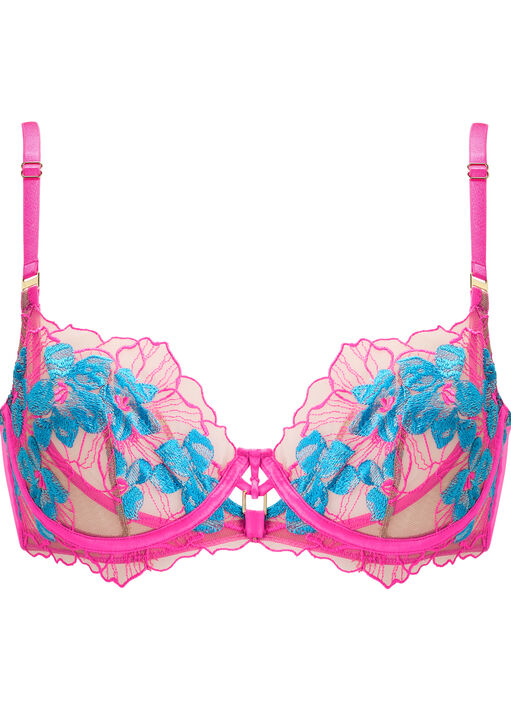 Ambitious Embroidered Non Padded Balcony Bra image number 7.0