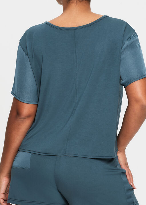 Raye Satin Jersey T-Shirt image number 7.0