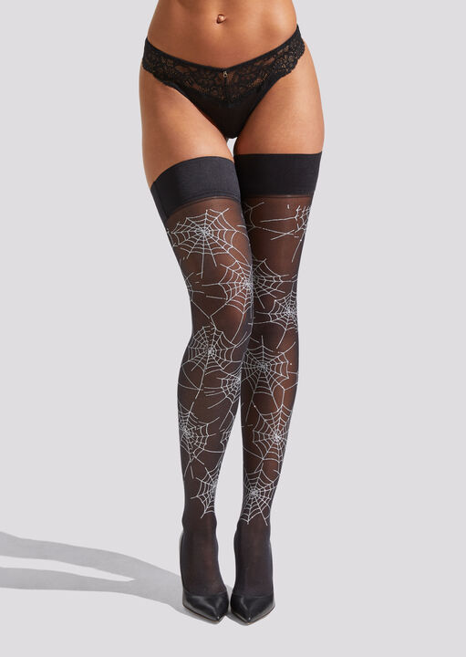 Lace Top Hold Ups image number 0.0