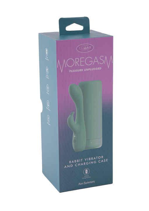 Moregasm+ Pleasure Unplugged Rabbit Vibrator with Charging Case image number 6.0