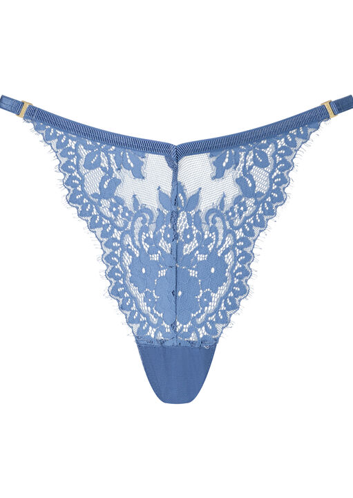 Knickerbox Renee Lace G-String - Ivory image number 4.0