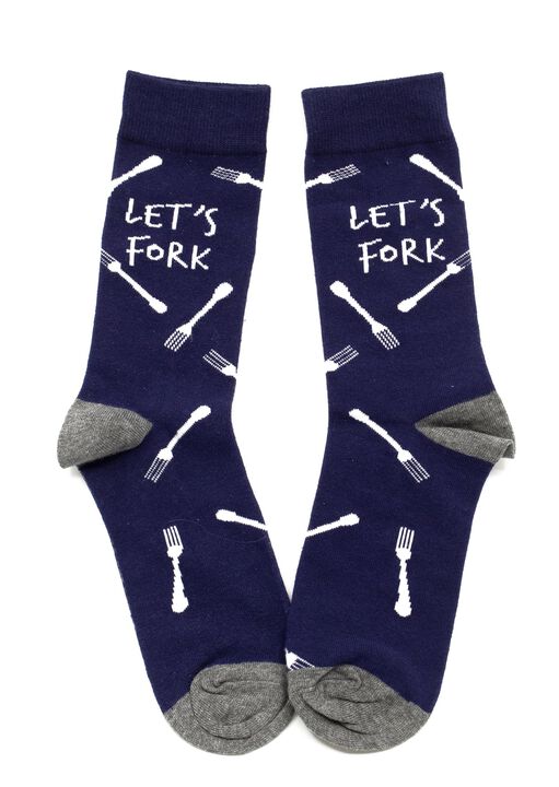 Lets Fork Men's Socks image number 0.0