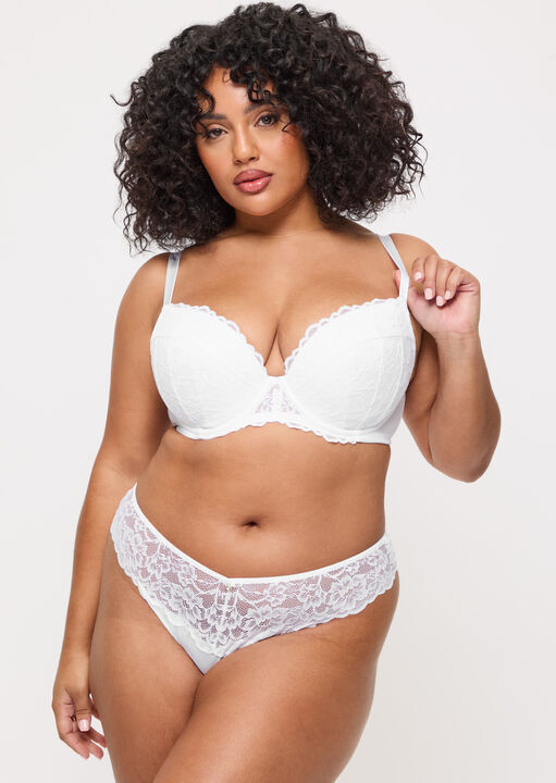 Sexy Lace Padded Plunge Bra image number 8.0