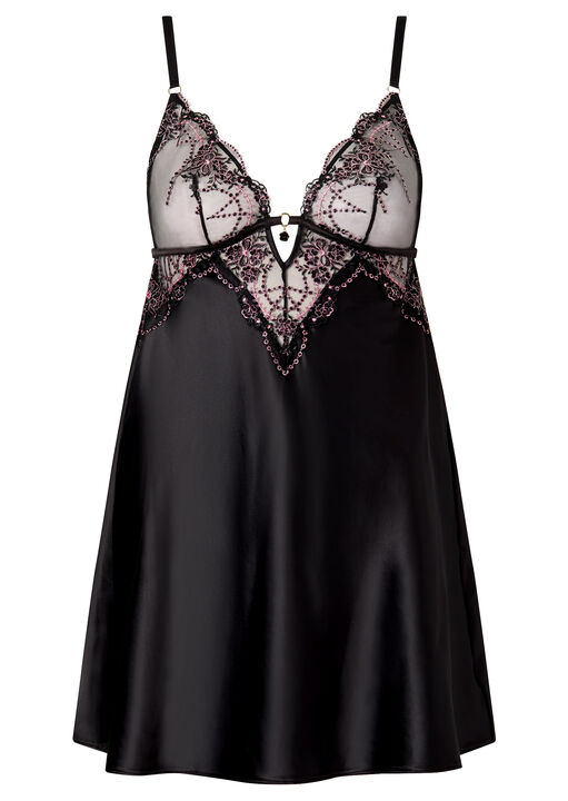 Idolising Embroidered Chemise Lingerie image number 3.0