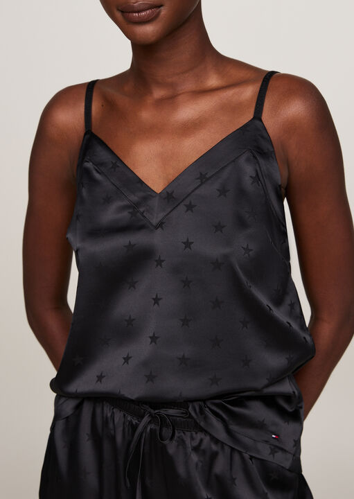 Essential Metallic Star Cami & Long Pant Set image number 1.0