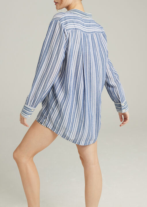 The Midi Shirt Stripe image number 2.0