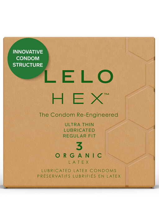 LELO Hex Condoms Organic - 3 Pack image number 0.0