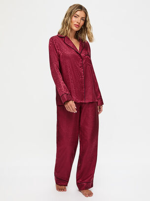 Signature Satin Long Pyjama Set