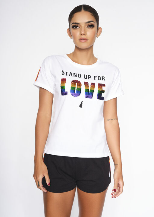 Stand Up For Love Tee & Short Set  image number 0.0