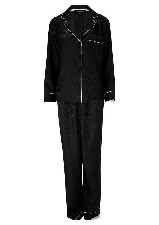 Signature Satin Pyjama Shirt & Trousers Set image number 5.0