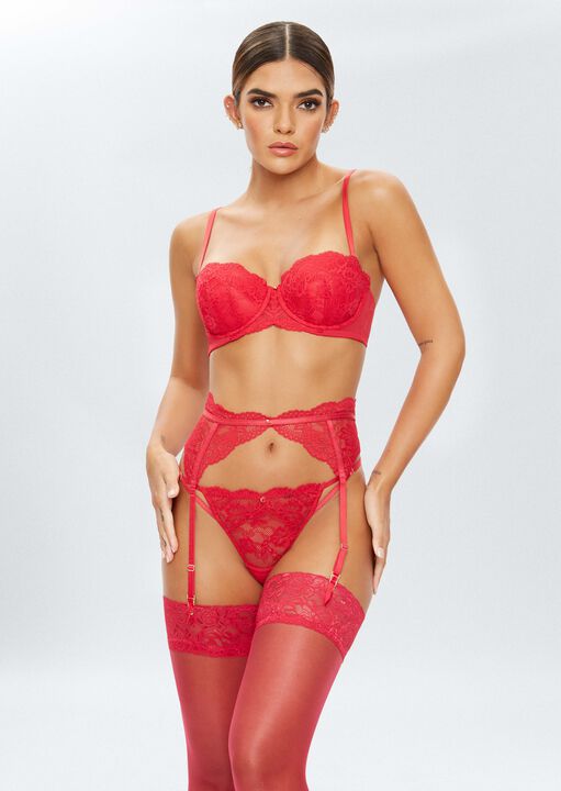 Sexy Lace Sustainable Suspender Belt image number 4.0