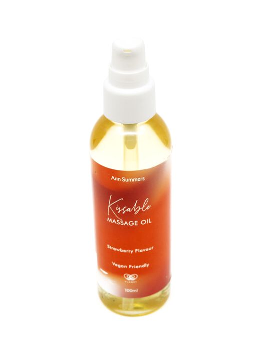 Strawberry Kissable Massage Oil 100ml image number 2.0