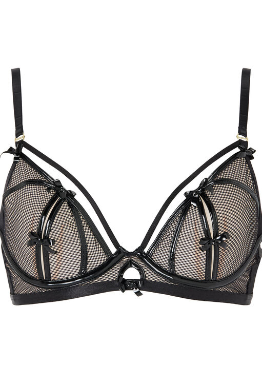 Tied By Desire Non Padded Plunge Bra image number 5.0