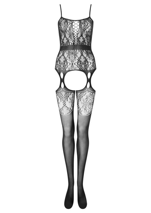 Risk Taker Fishnet Lace Crotchless Bodystocking image number 5.0
