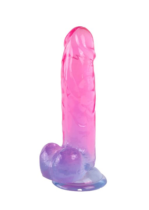Ombre 6" Textured Dildo image number 0.0