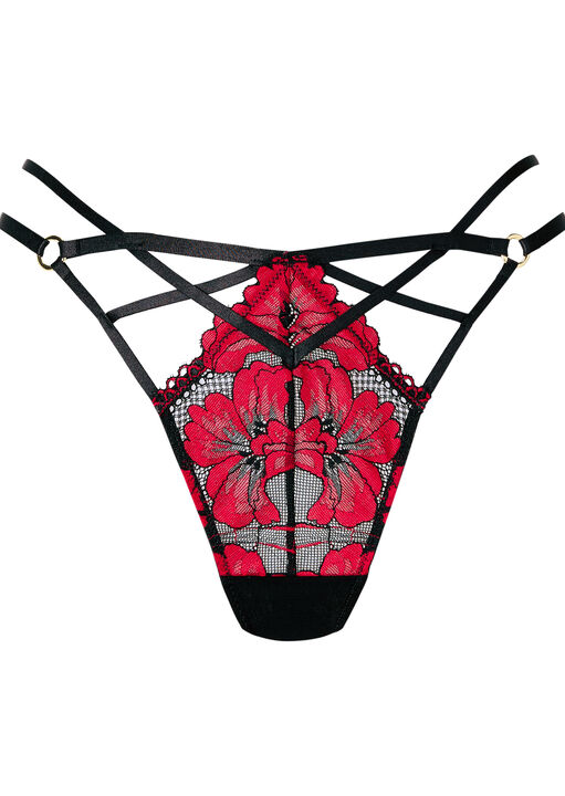 Midnight Lust Lace Thong image number 4.0