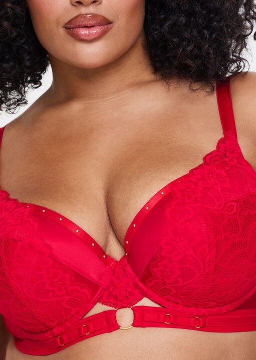 Undisputed Padded Plunge Bra image number 4.0