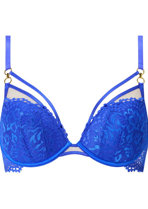Lovers Lace Padded Plunge Bra image number 6.0