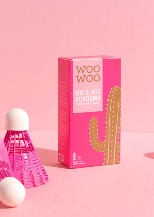 Woo Woo Ribs & Dots Condoms 12 Pack image number 4.0