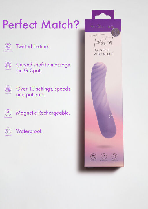 Twisted Ripple Waterproof Silicone G-Spot Vibrator image number 4.0