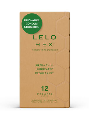  LELO Hex Condoms Organic - 12 Pack